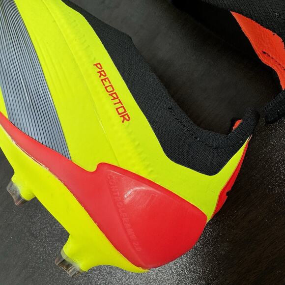 adidas Predator Elite Laceless FG Soccer Cleats Yellow Black Mens 7.5 Womens 8.5 main image 8